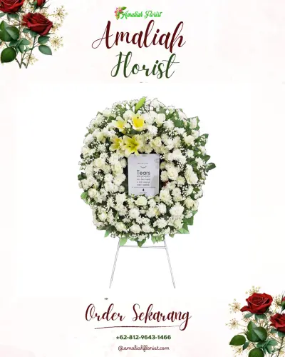 Krans Bunga Duka Cita di Jatikramat